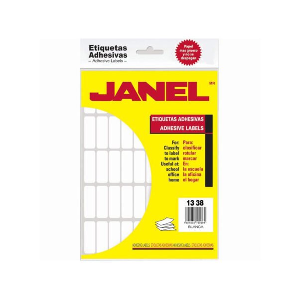 Etiqueta Blanca 13x38 Janel