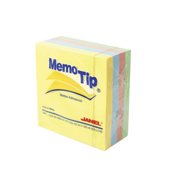 Cubo MemoTip Janel 4 colores
